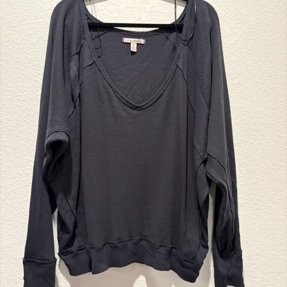NWOT Free People Santa Clara Thermal Long Sleeve - Picture 2 of 7